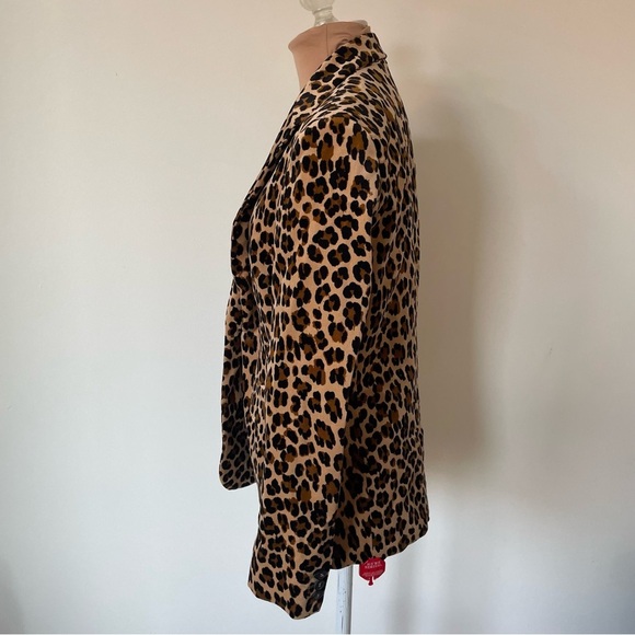 FRAME Classic Cheetah Blazer Mini Boot Cheetah-Print Velvet Pants Suit NWT Sz 0 - Picture 5 of 12